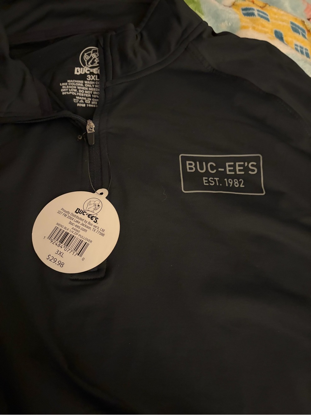 Buc-ee’s Black Quarter-Zip Pullover Jacket